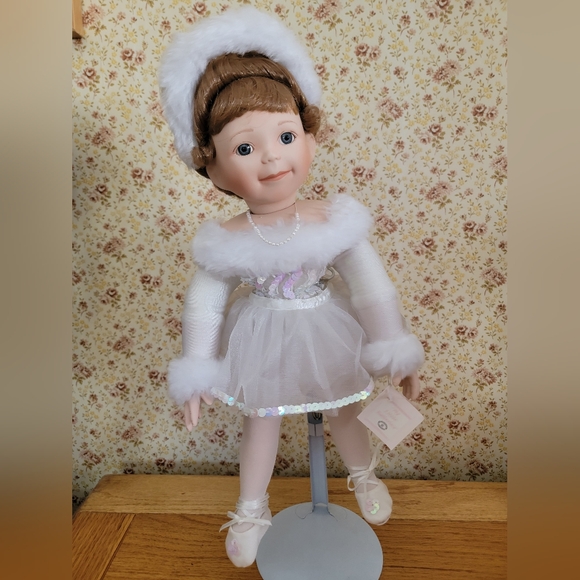 Aston Drake Other - Charming Porcelain Doll with Lace Details and Rosy Cheeks